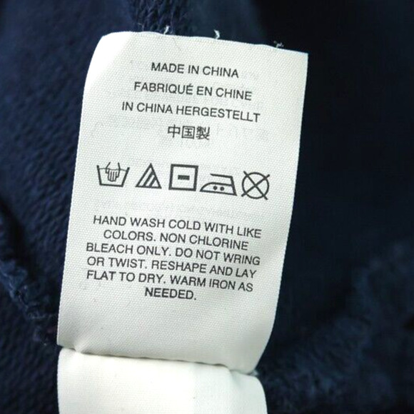 J. Crew Size Small S Blue Pom Pom Embellished Crew Neck Long Sleeve Sweatshirt - Picture 5 of 6